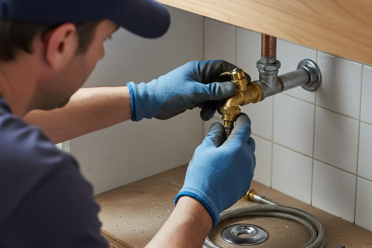 Shutoff valve and fitting work during Repiping in Equinunk